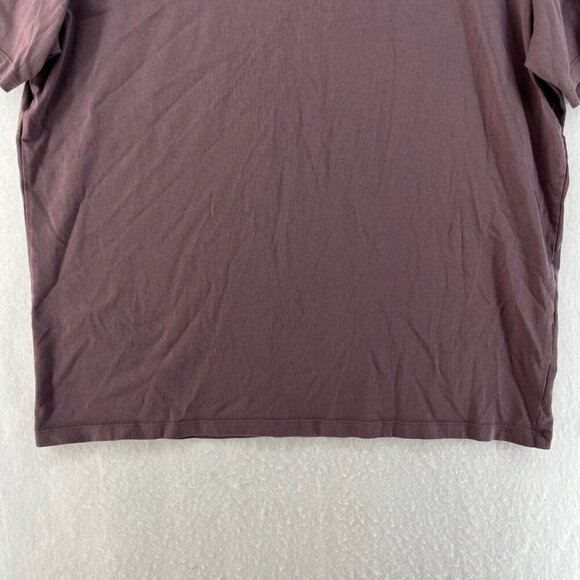 Calvin Klein Shirt Mens XL Dark Brown Short Sleeve Crew Neck Pullover Classic - Picture 6 of 9